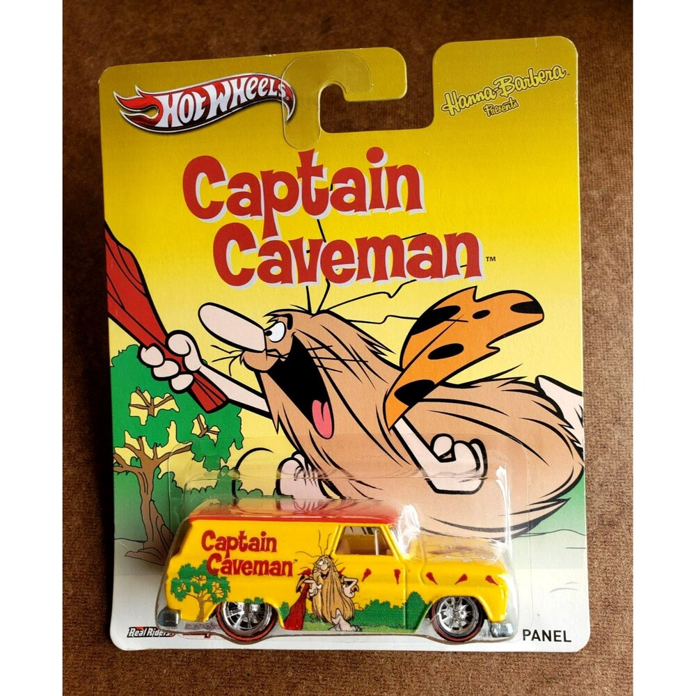 2013 Hot Wheels '64 GMC PANEL Yellow POP CULTURE HANNA BARBERA 1:64 REAL RIDERS!